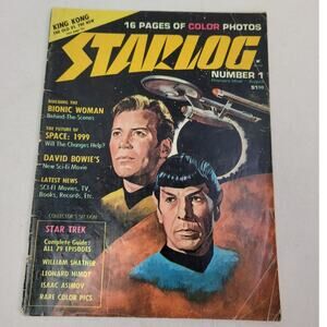 Vintage August 1976 Starlog Magazine #1 Premier Issue King Kong Star Trek